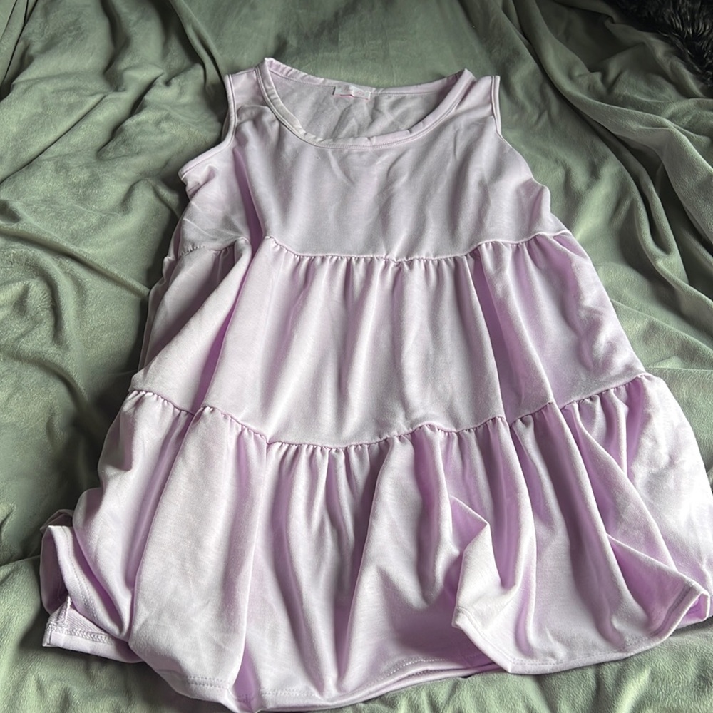 Pink lily summer dress NEVER worn still wrinkly from being in package lavender